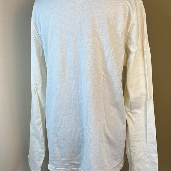 Christmas Embroidered Cardinal Long Sleeve T Shirt Holiday Festive Celebration - Picture 7 of 8